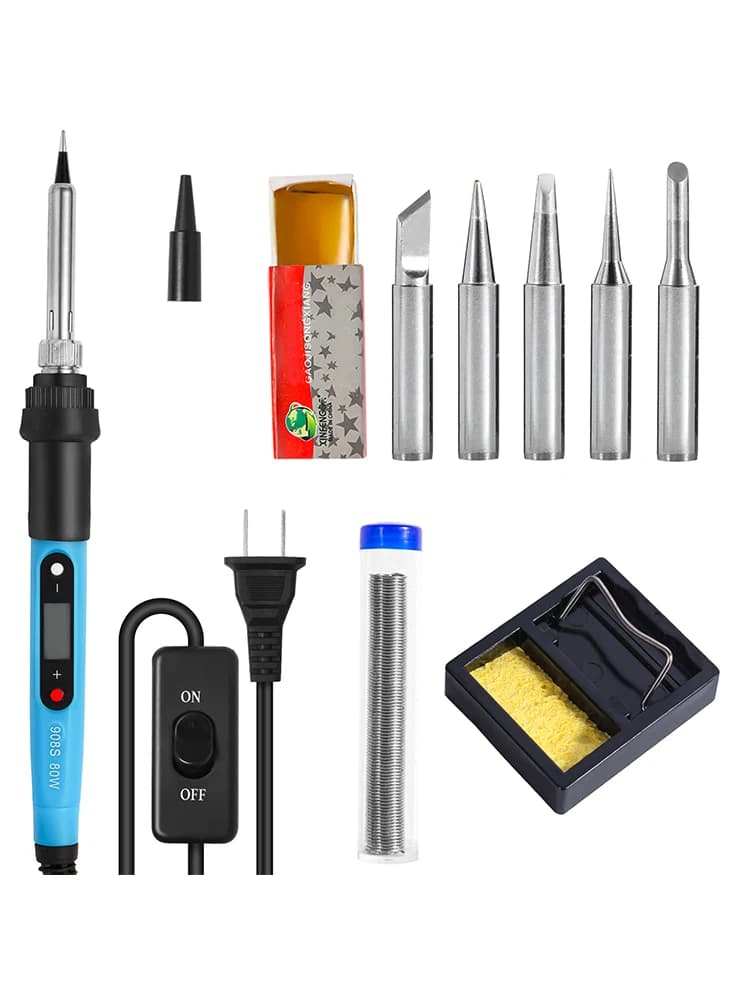 Kit Ferro de Solda com Estanho, Resina e Sugador